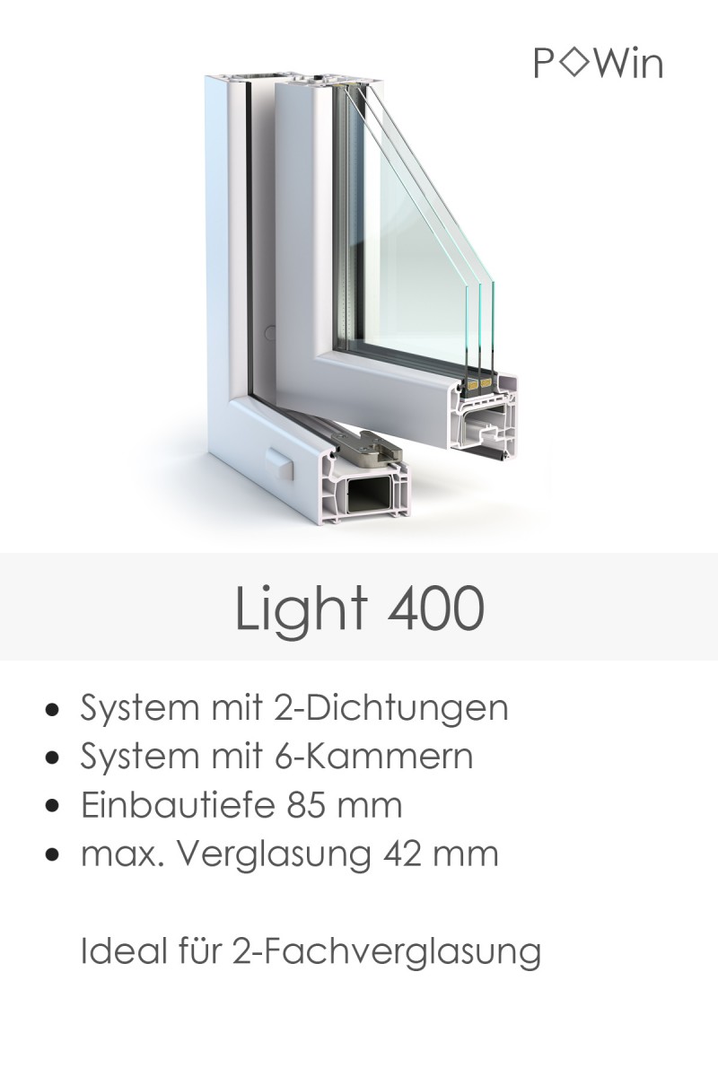 PVC-Tür Light 400 Dekor