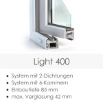 PVC-Tür Light 400 Dekor