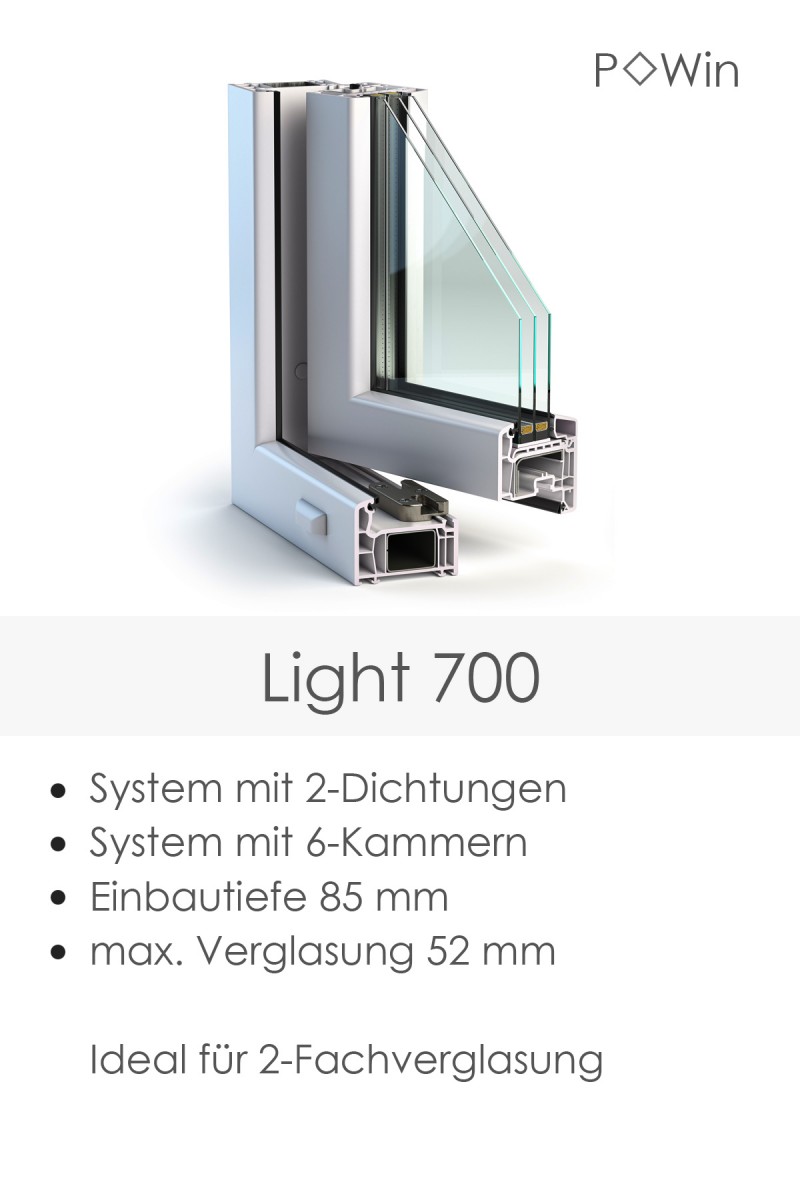 PVC-Tür Light 700 Dekor