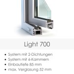 PVC-Tür Light 700 Dekor