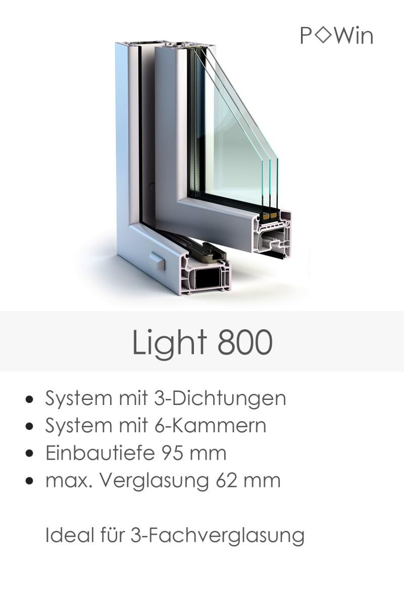 PVC-Tür Light 800 Dekor